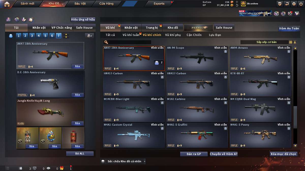 shop acc cf uy tin gia re